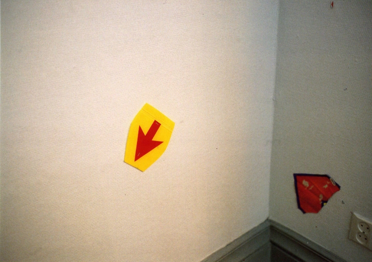 Erkki Soininen - ‘V’ installation at Arthall, Helsinki and City Art Museum, Oulu 1990